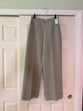 NWT Abercrombie & Fitch Wide-Leg Pant in Sage Green